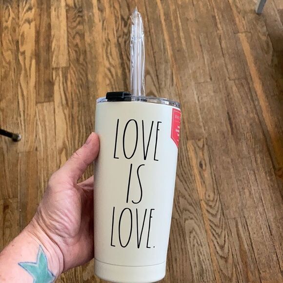 Rae Dunn Insulated SS Tumbler LOVE IS LOVE. - Picture 2 of 6